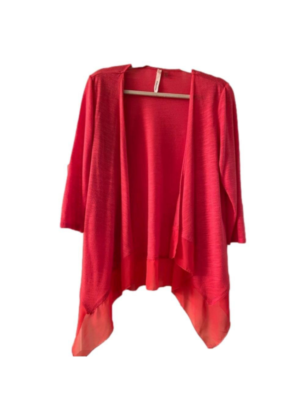 NY Collection Women’s chiffon trimmed cardigan, Size small, EUC